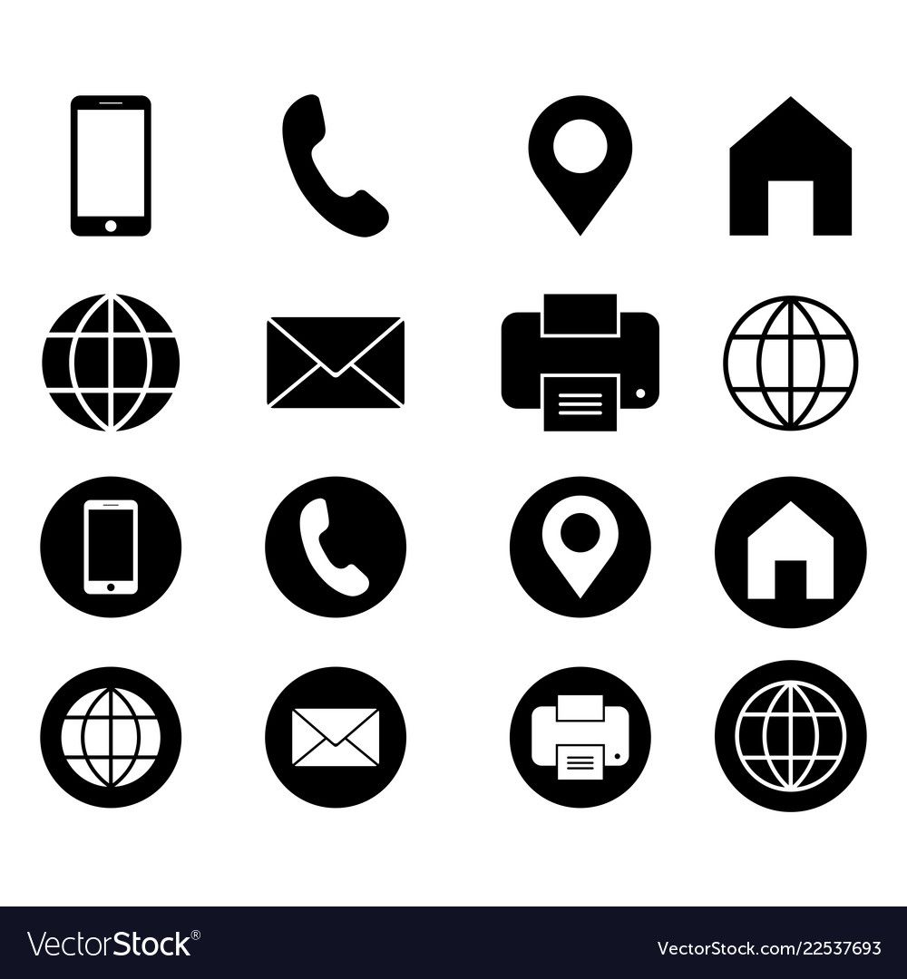 contact icons for business cards 1