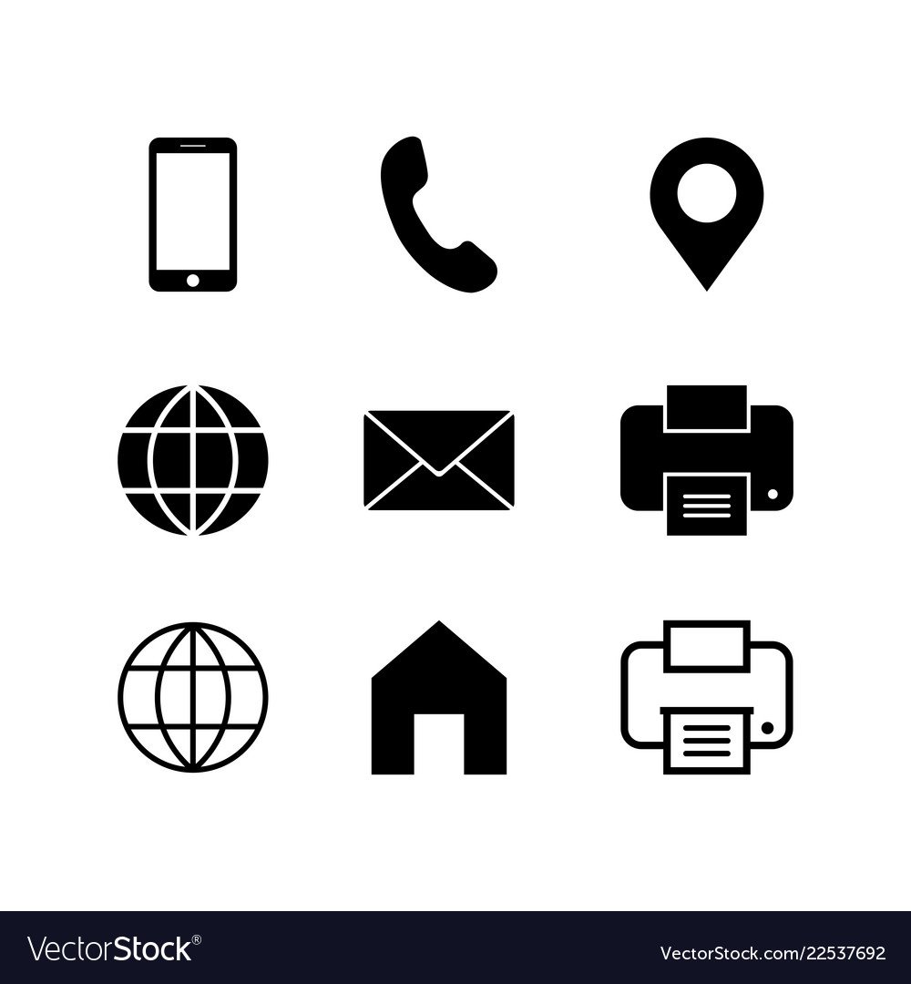 contact icons for business cards 2