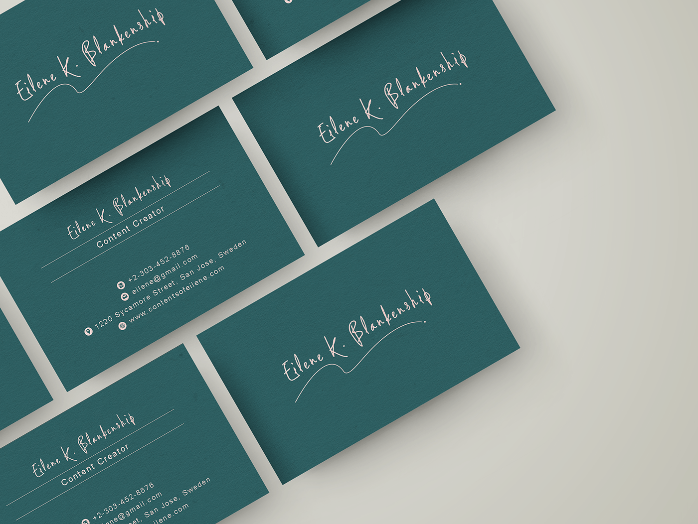 content creator business cards 1