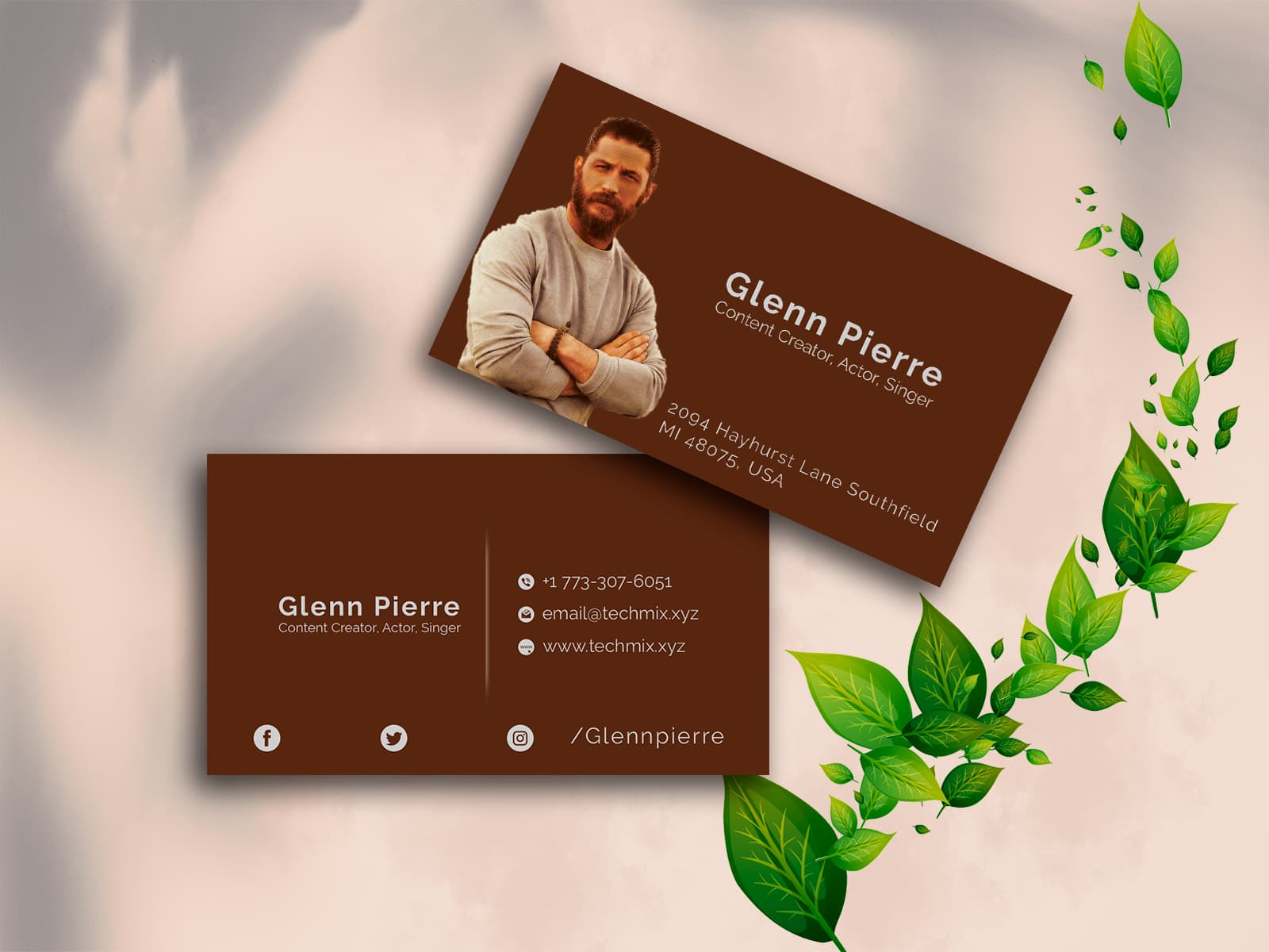 content creator business cards 2