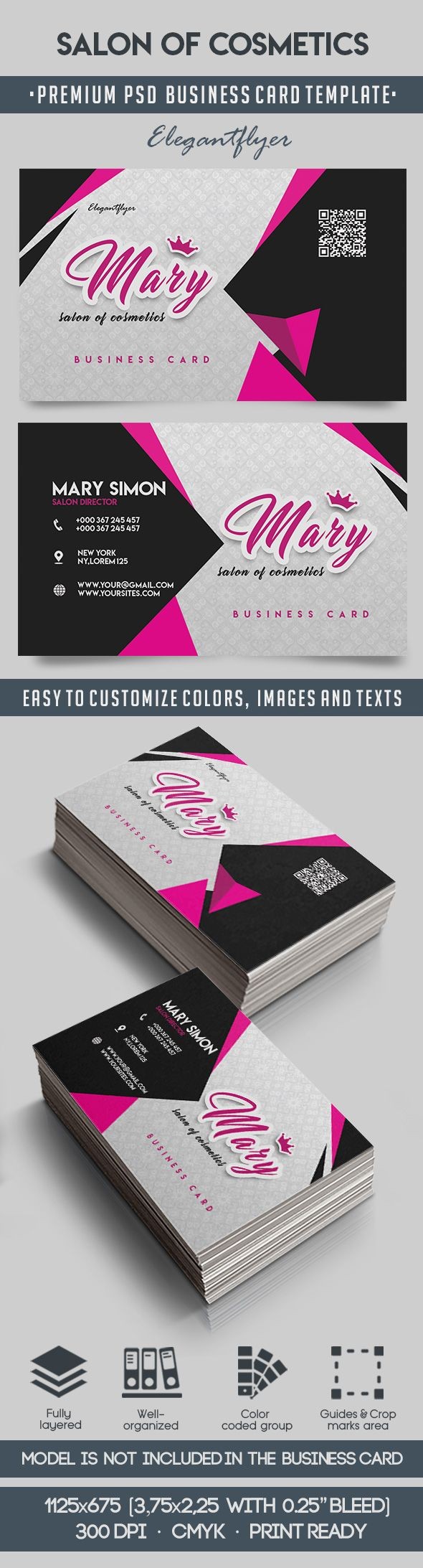 cosmetics business cards 1