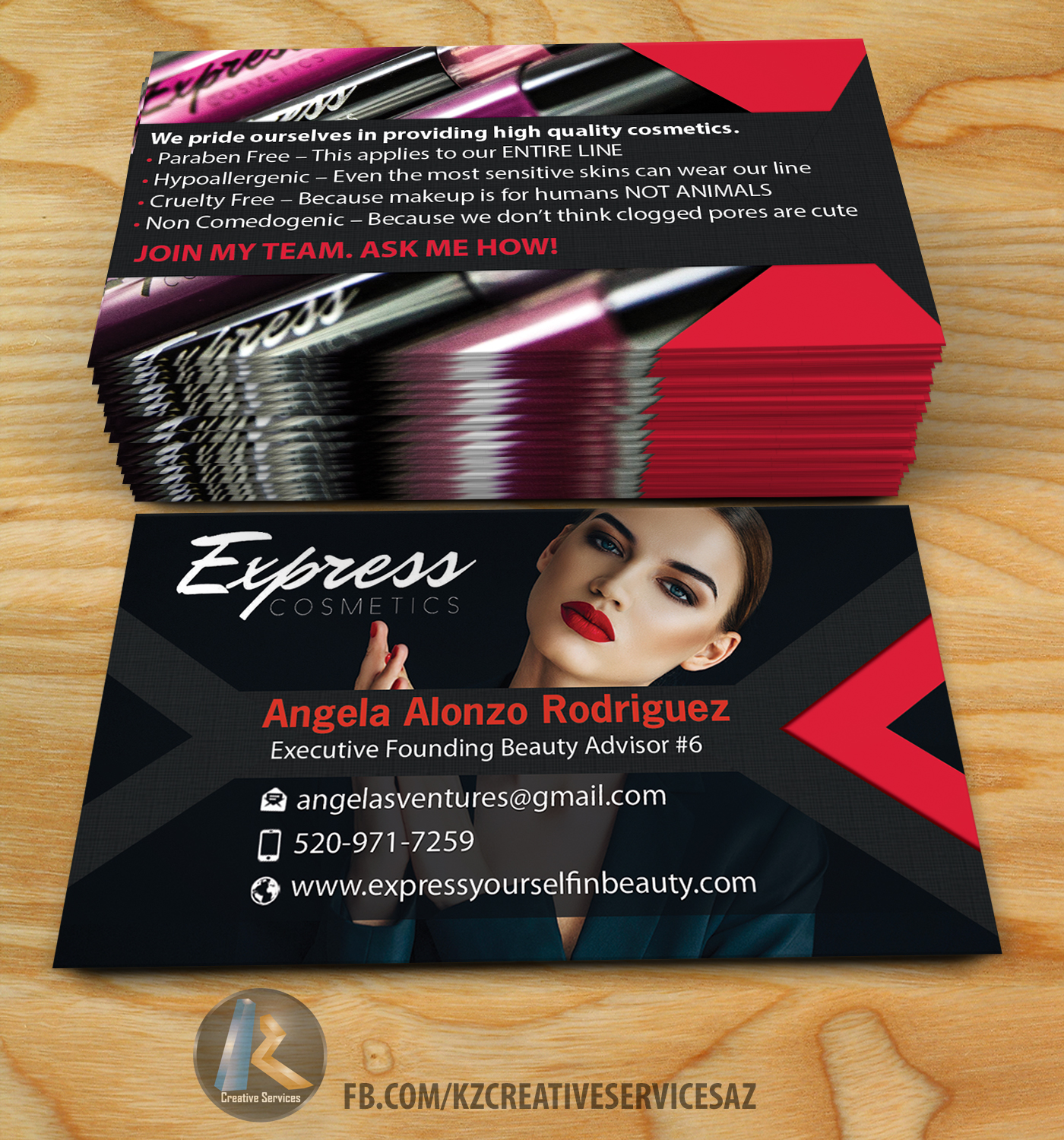 cosmetics business cards 3