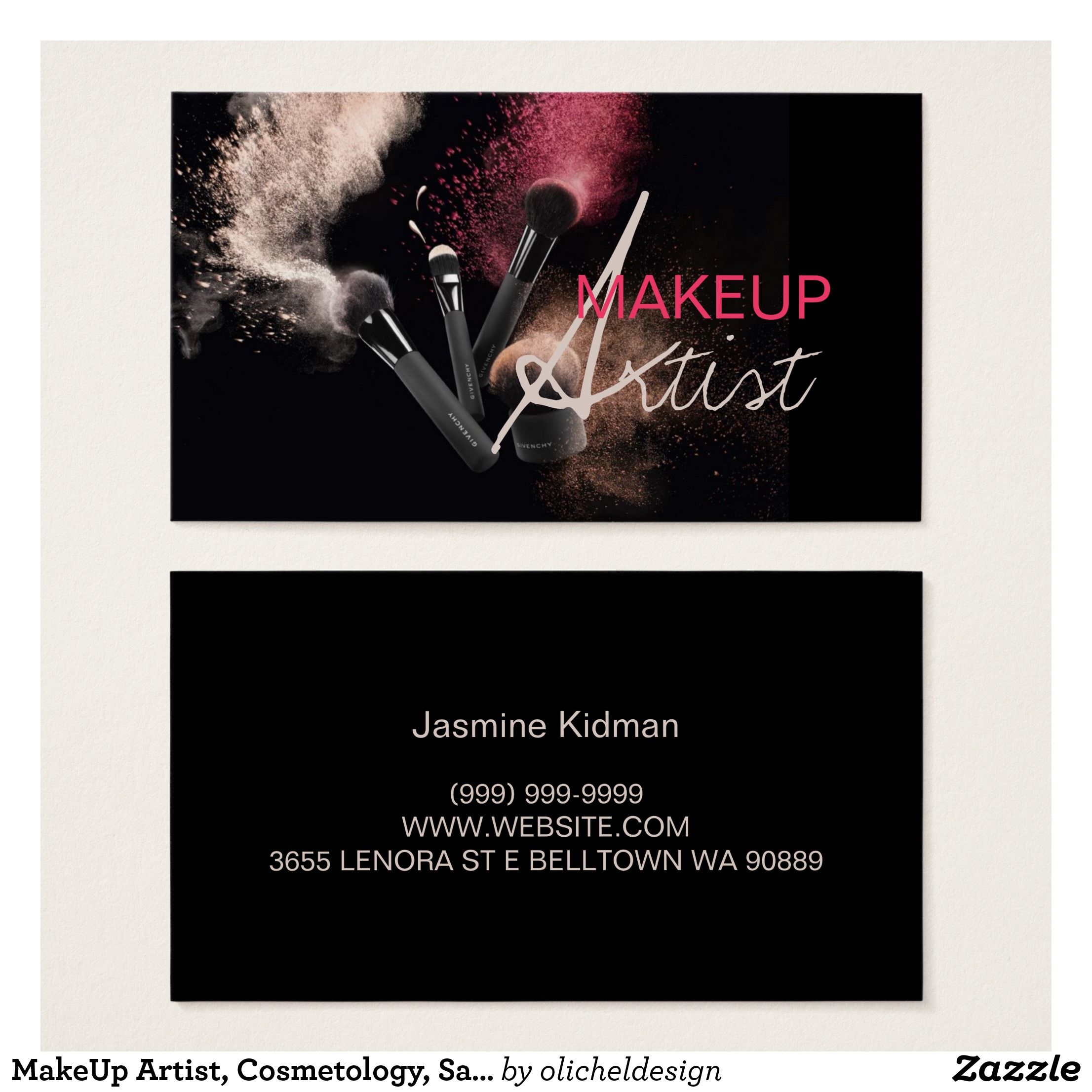 cosmetologist business cards 3