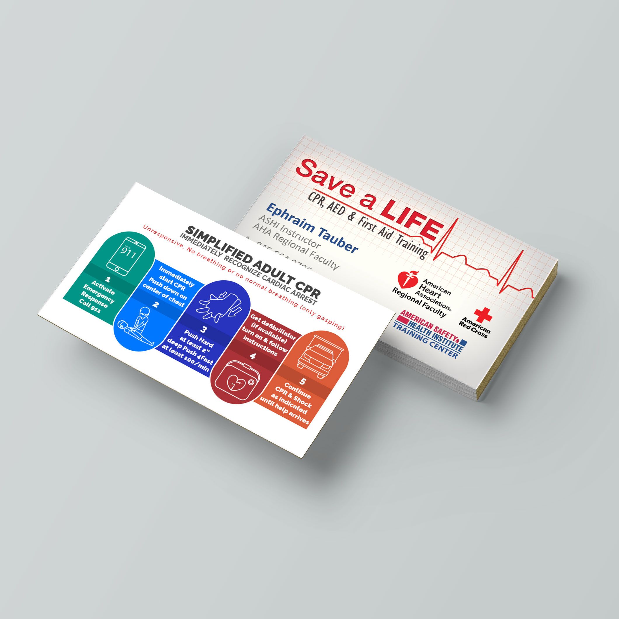 cpr instructor business cards 1