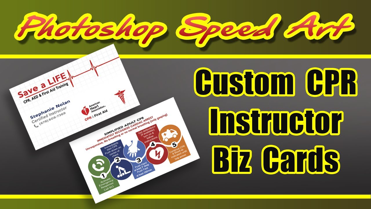 cpr instructor business cards 2