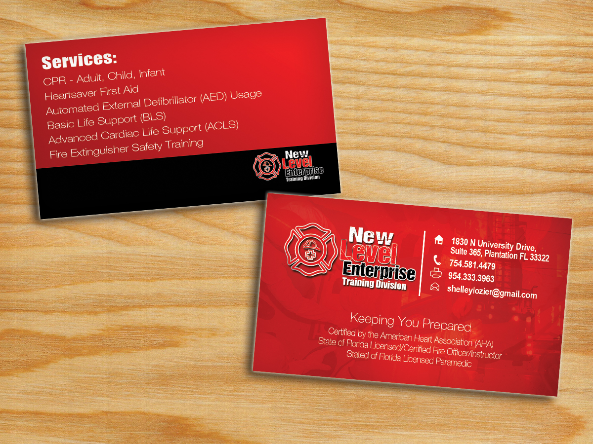 cpr instructor business cards 3