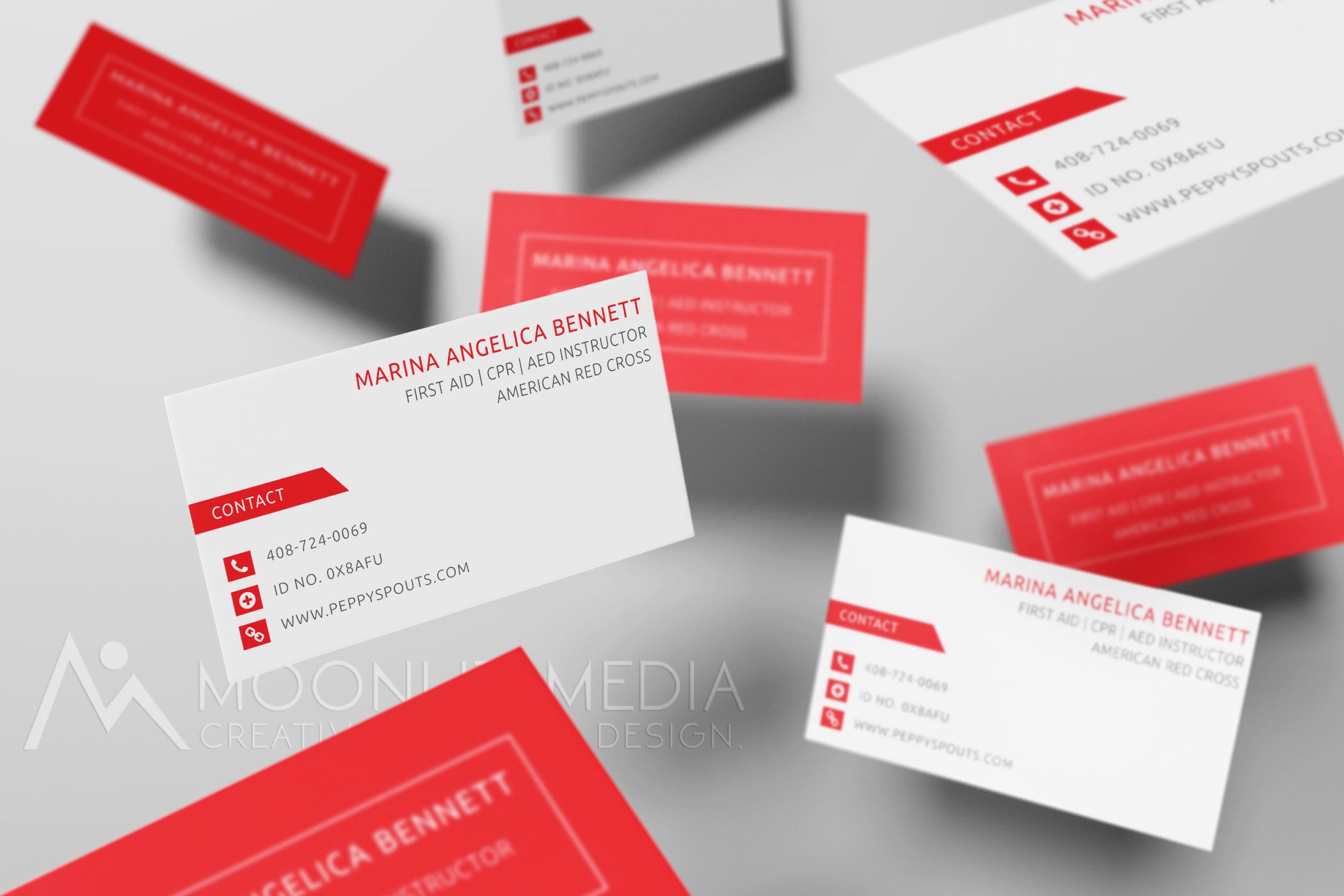 cpr instructor business cards 4