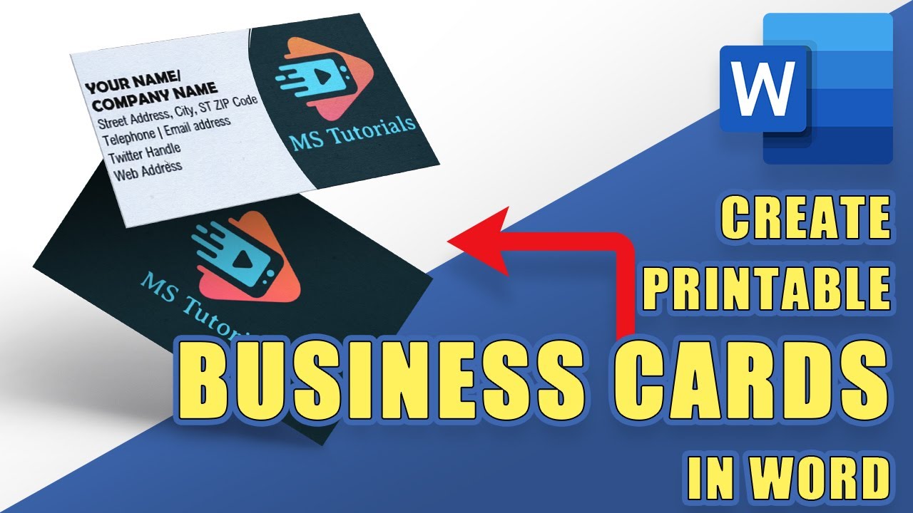 create business cards in word 2013 1