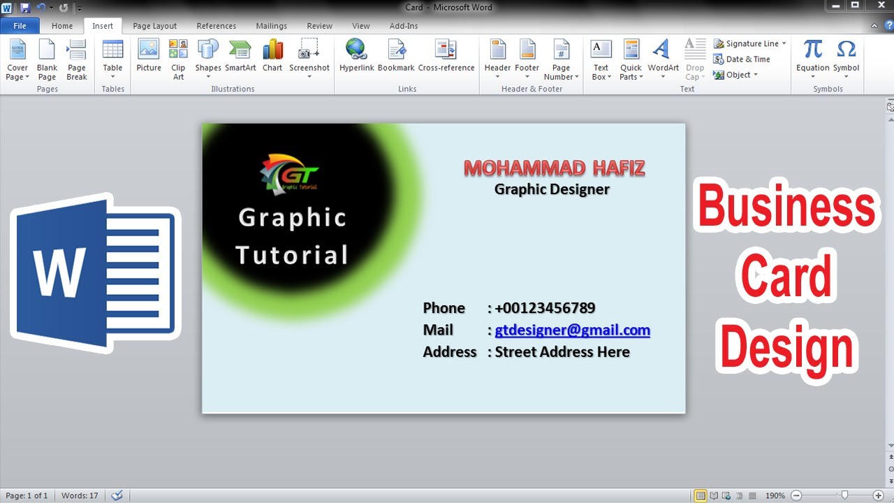 create business cards in word 2013 3