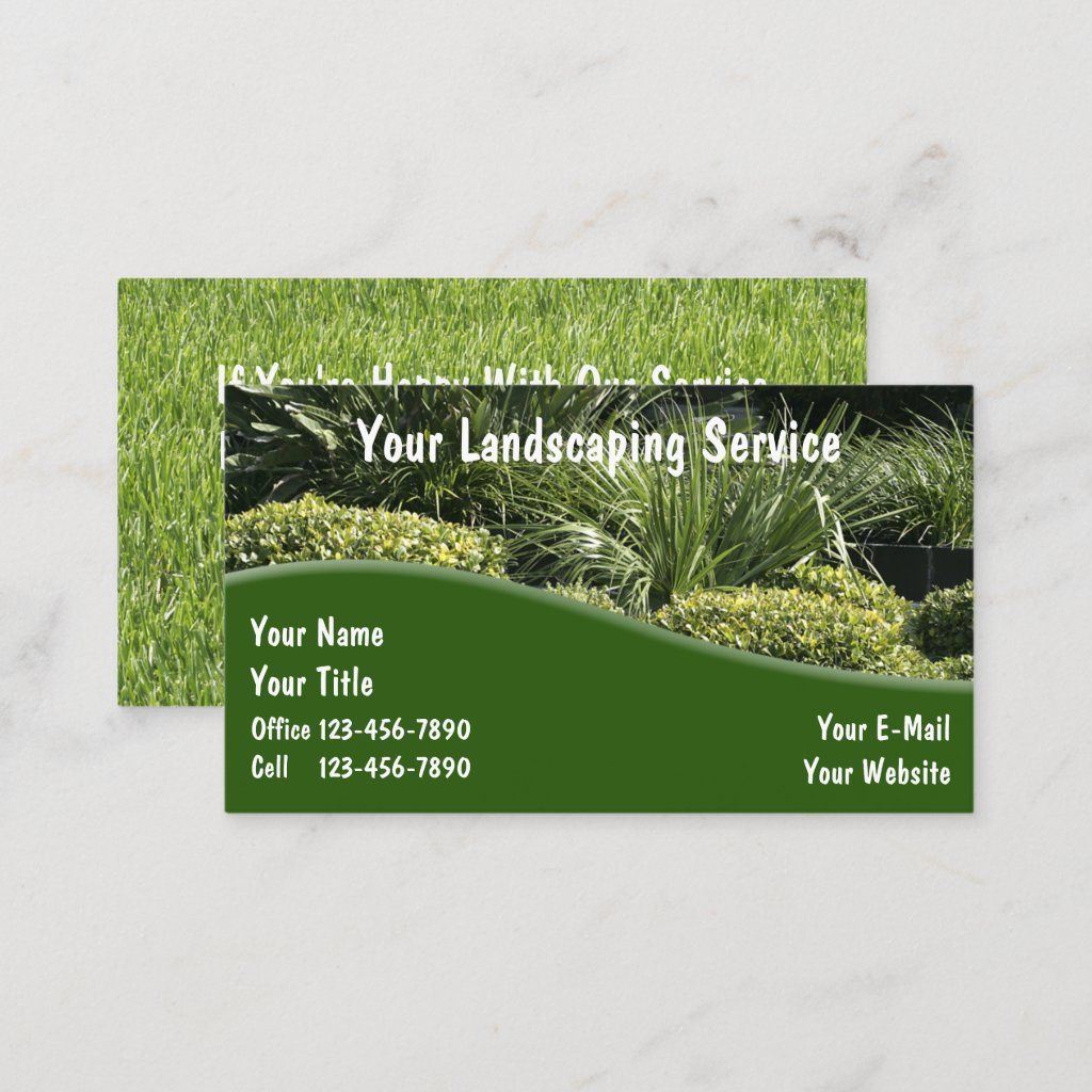 creative landscaping business cards 1