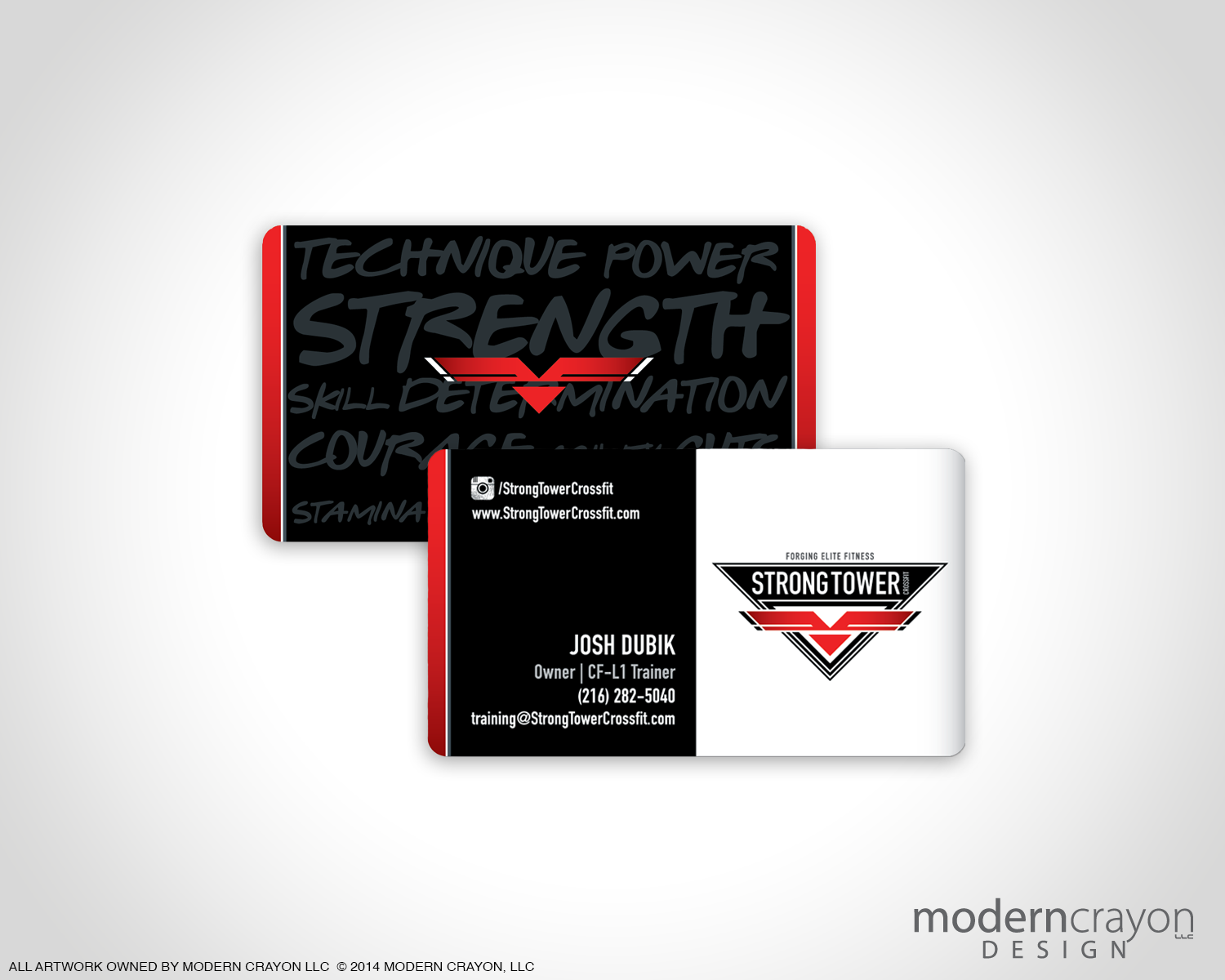 crossfit business cards 1