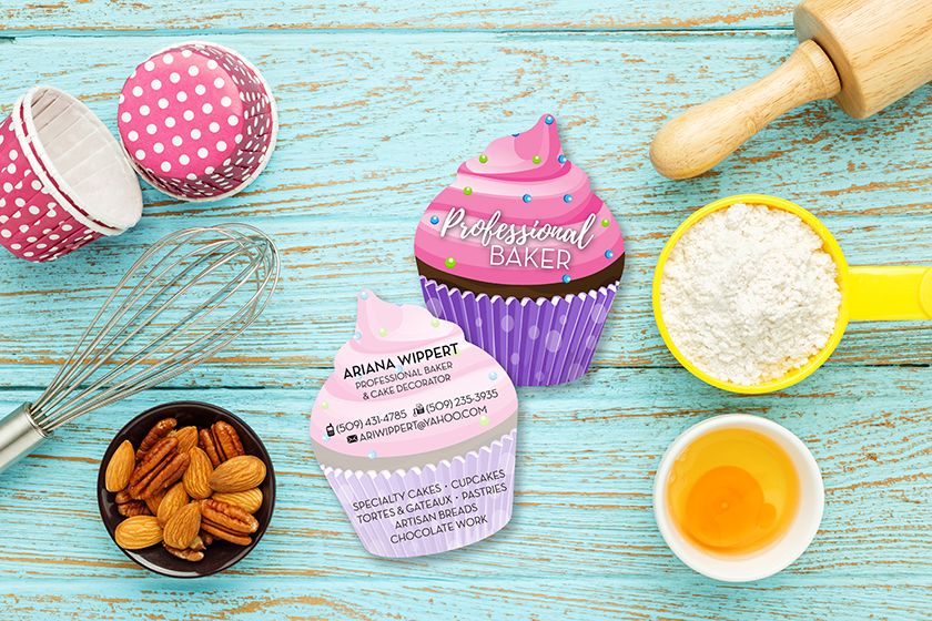 cupcake shaped business cards 1