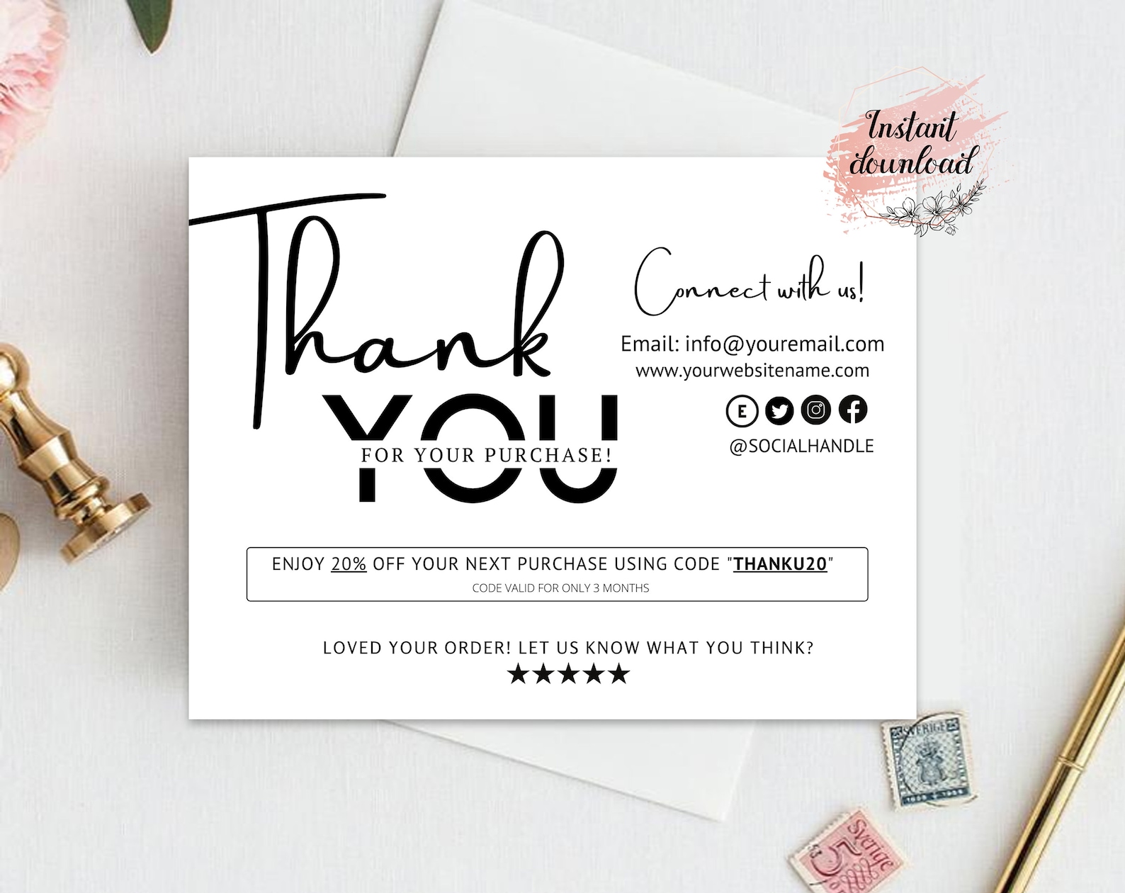 custom business thank you cards 3