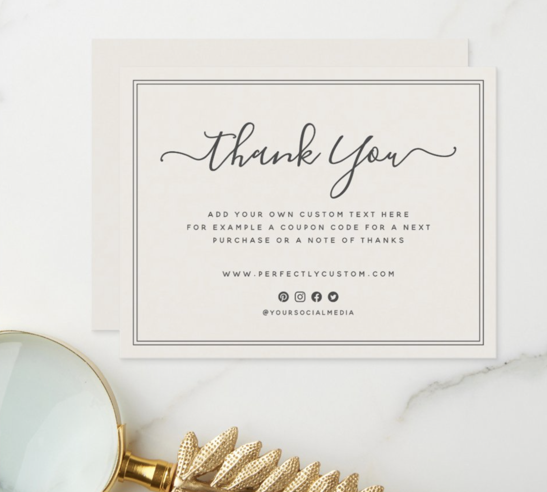 custom business thank you cards with logo 2