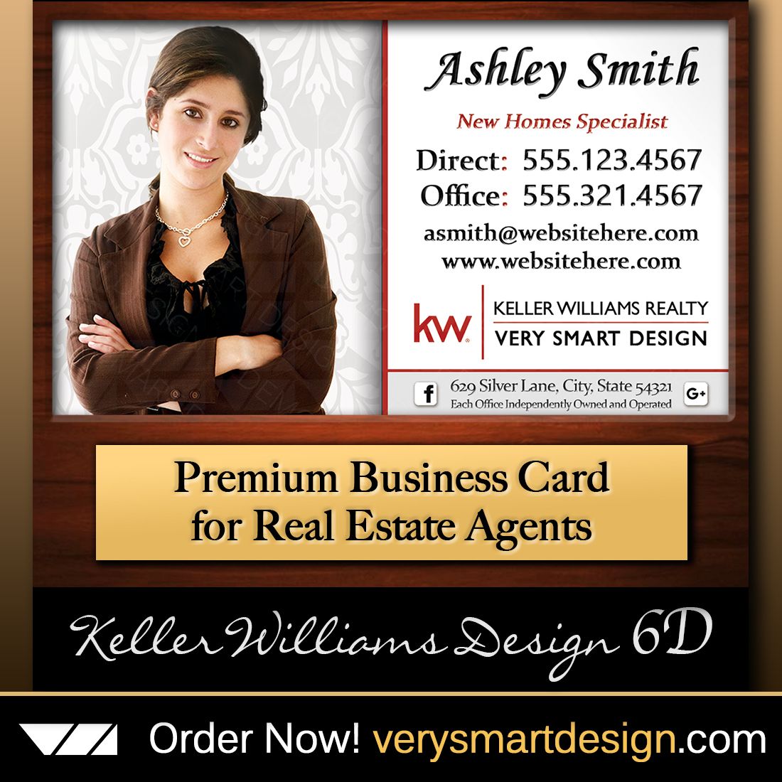 custom keller williams business cards 1