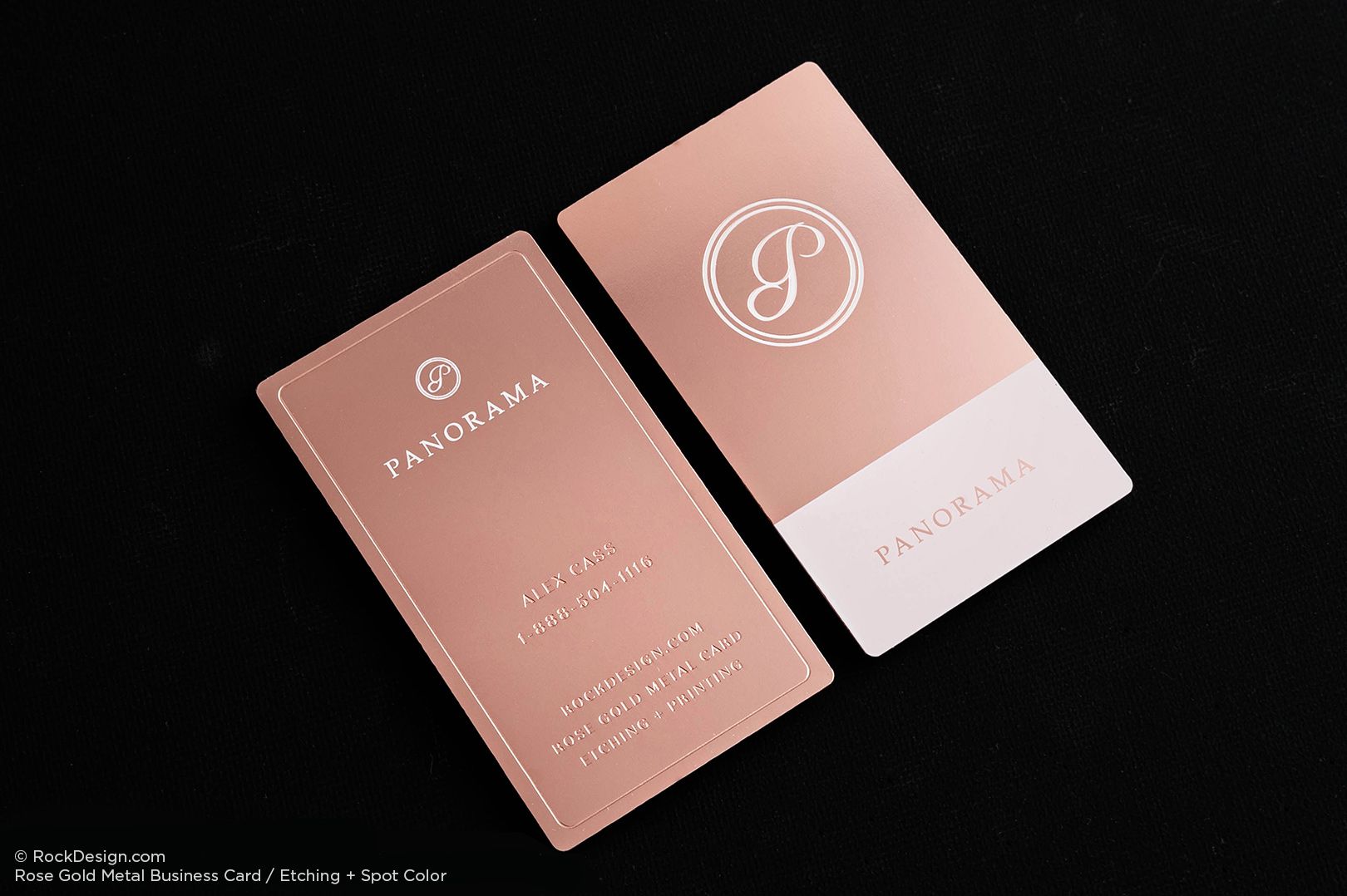 custom rose gold metal business cards 2