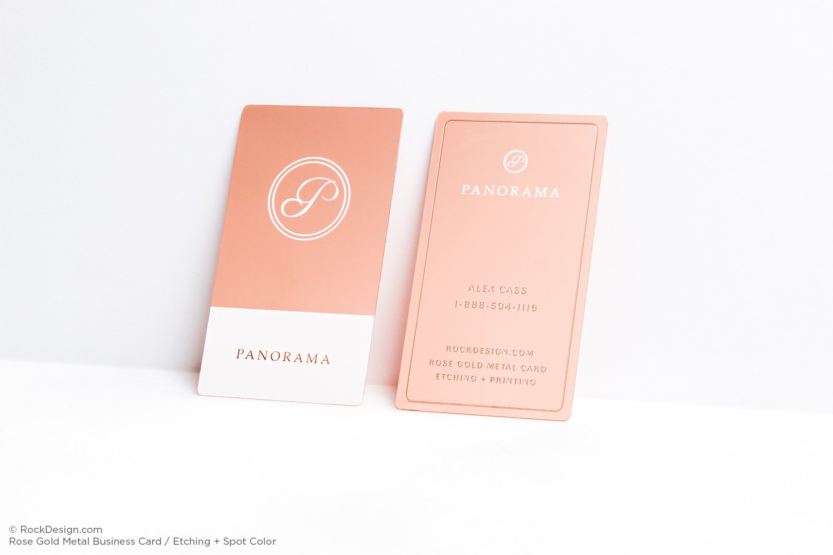 custom rose gold metal business cards 3