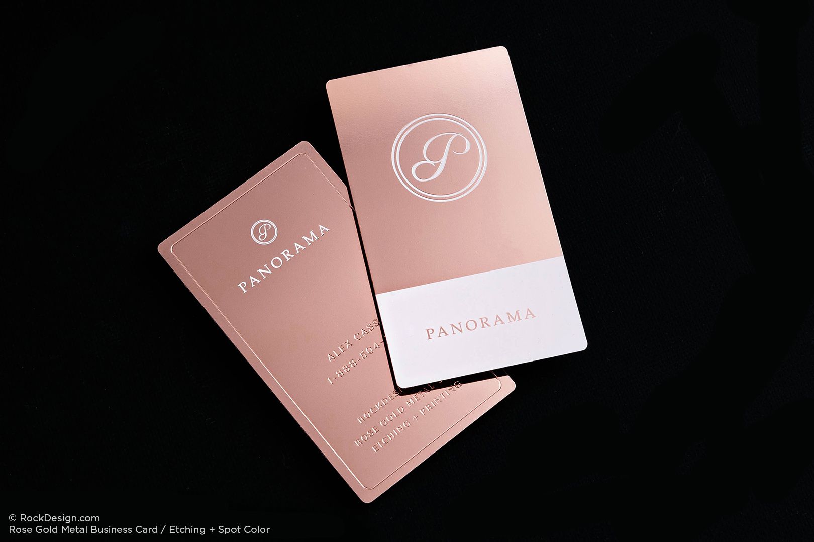 custom rose gold metal business cards 4