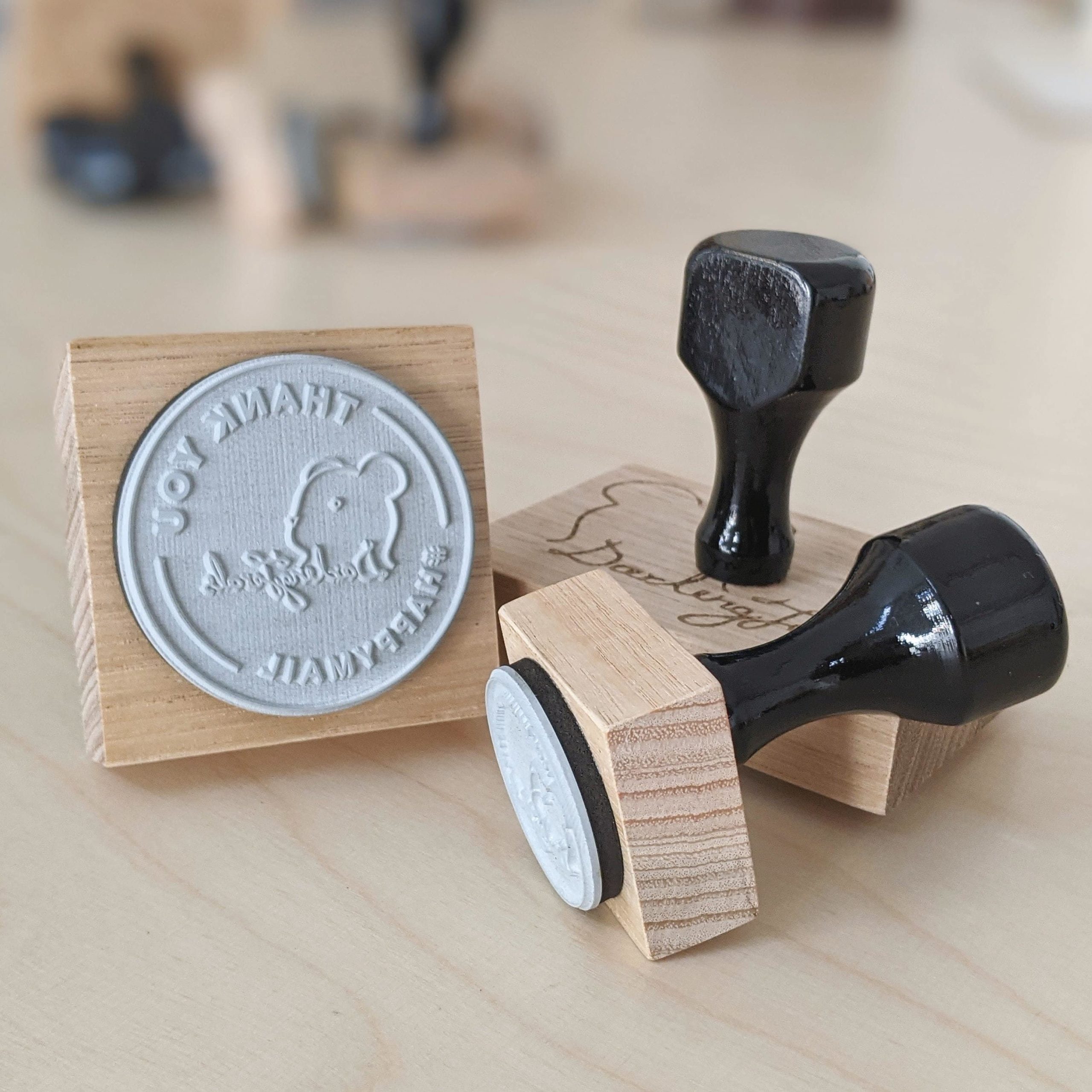 custom rubber stamps for business cards 1