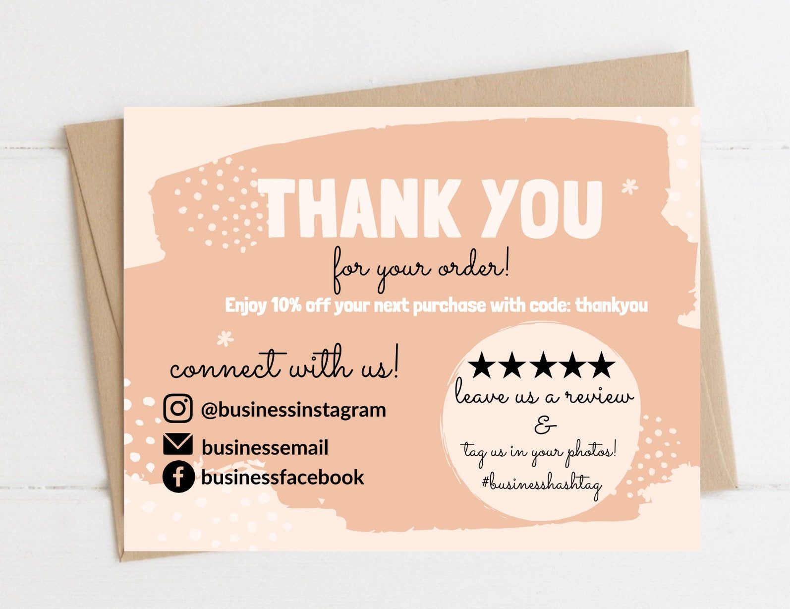 custom thank you cards for small business 4