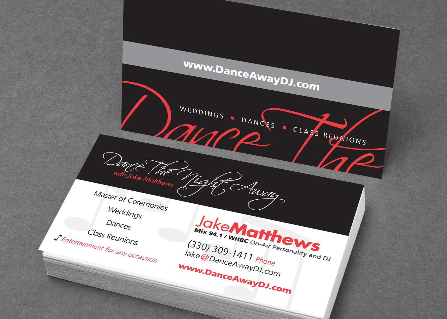 dance business cards 6