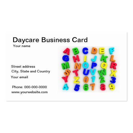 daycare business cards 7