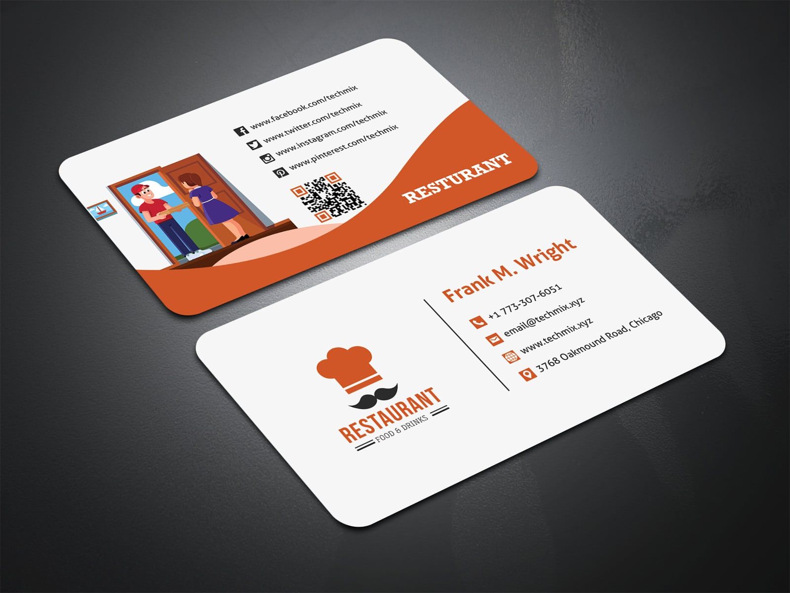 delivery service business cards 1