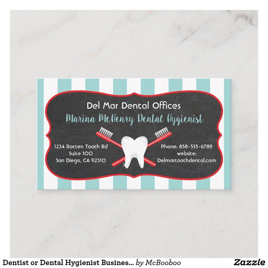 dental hygiene business cards 1