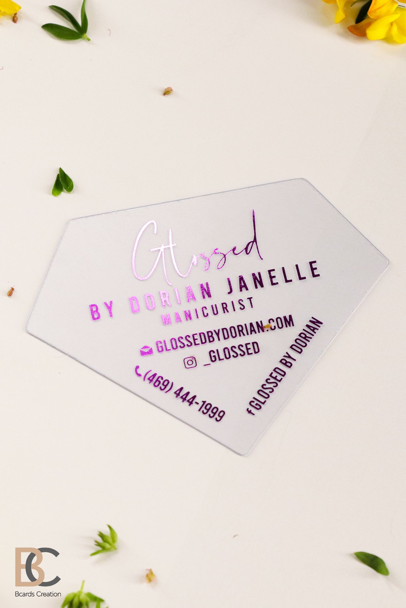 diamond shaped business cards 2