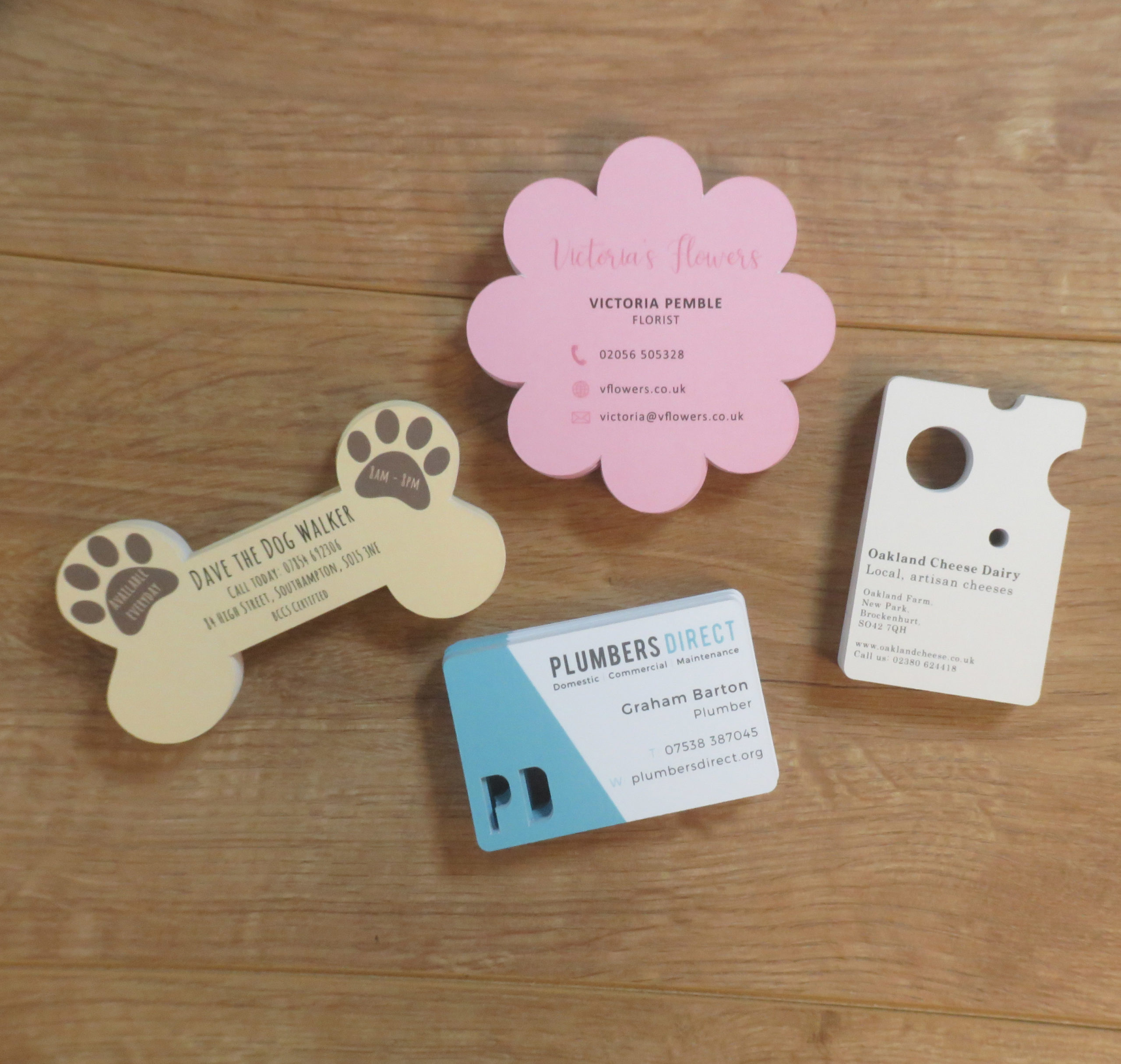 diecut business cards 1