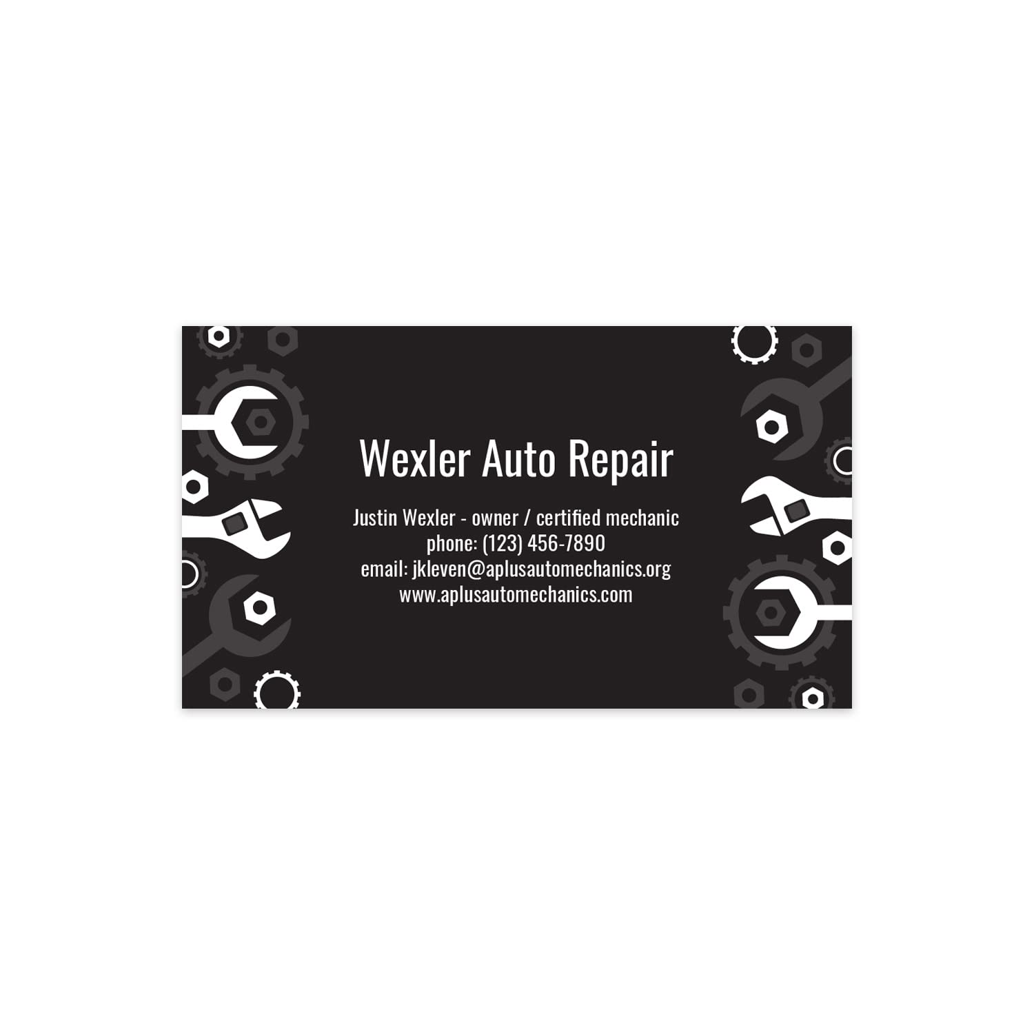 diesel mechanic business cards 3