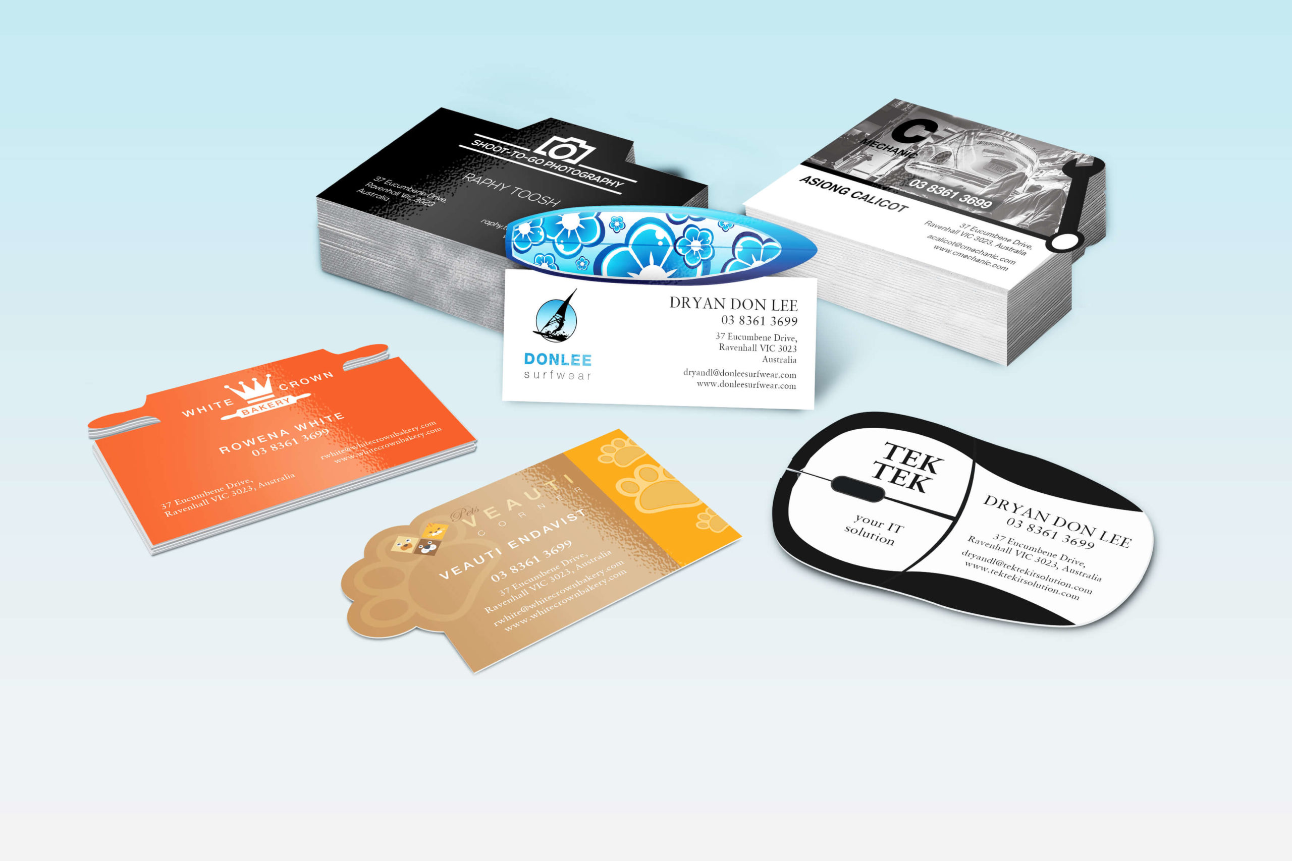 different shaped business cards 3