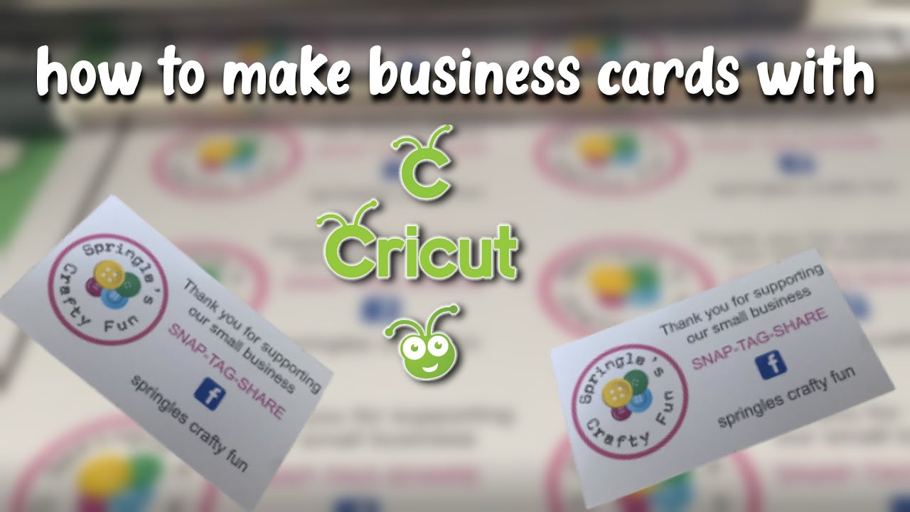 diy business cards cricut 4