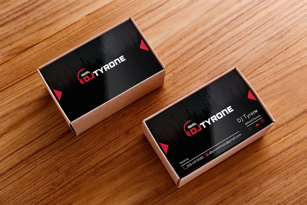 dj business cards free templates 4