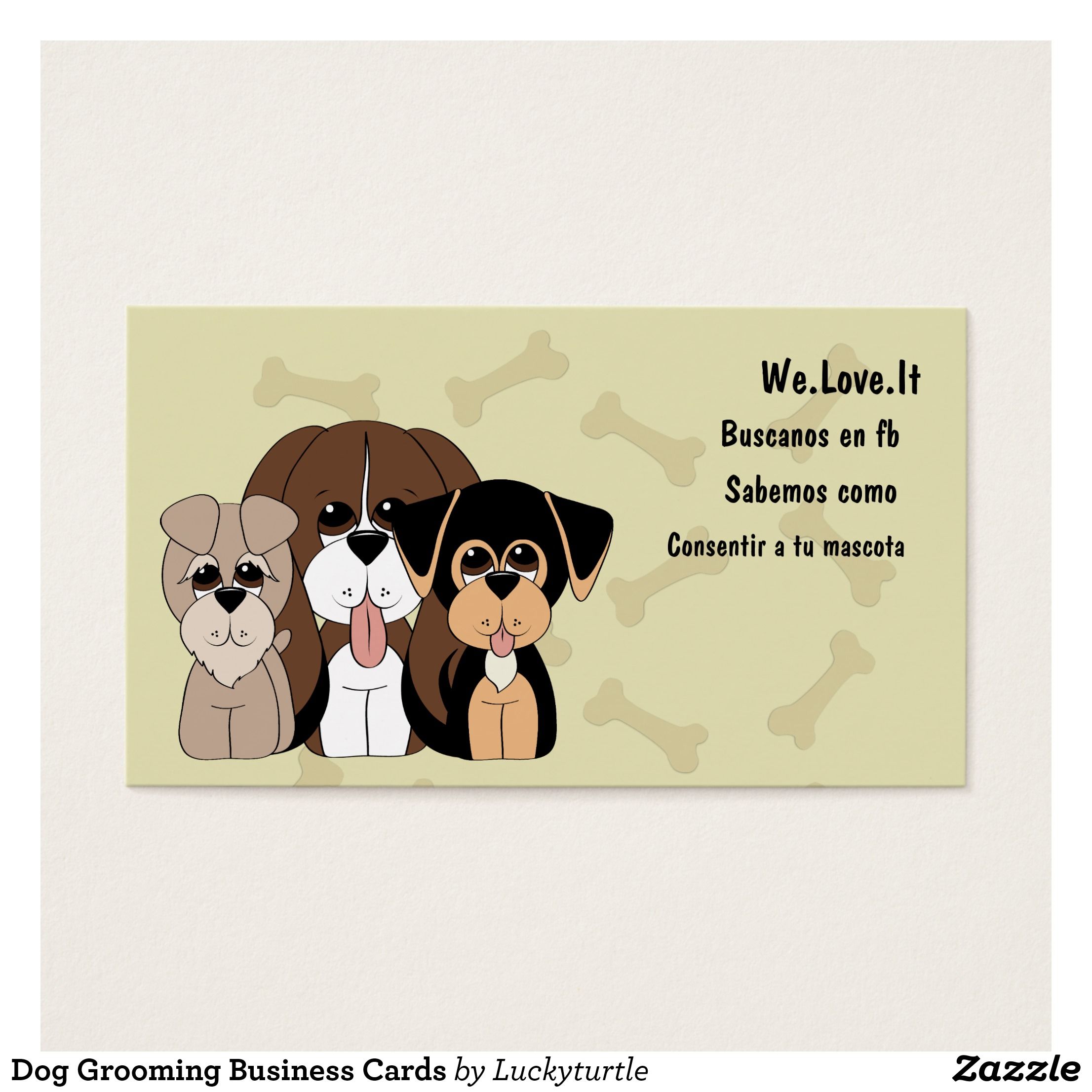 dog grooming business cards 1