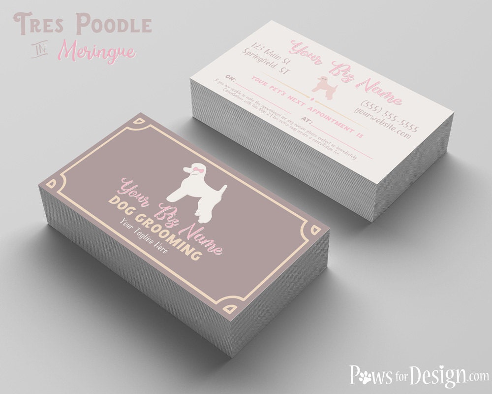 dog grooming business cards 4