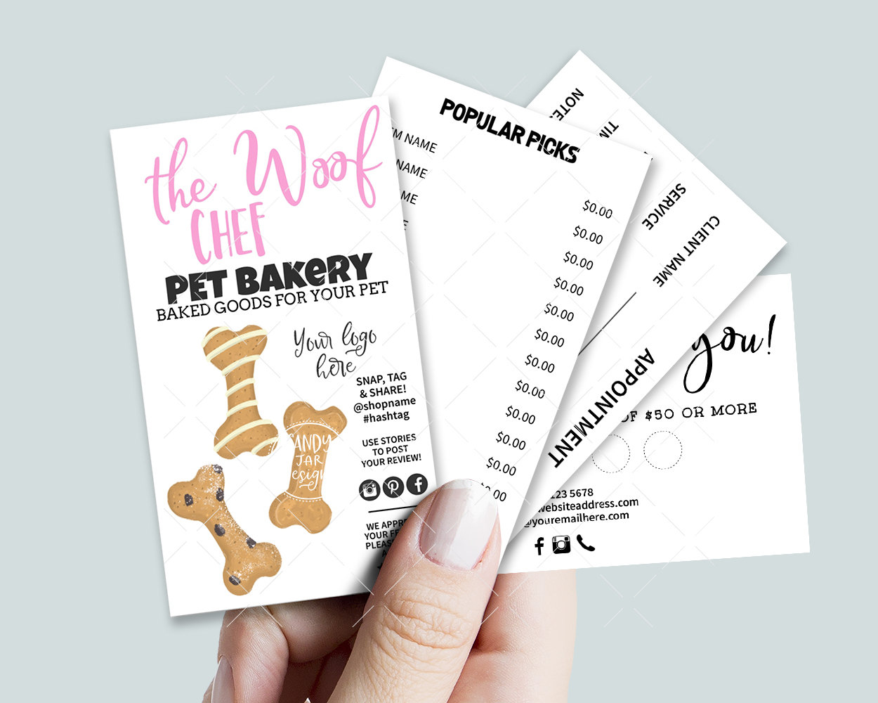 dog tag business cards 2