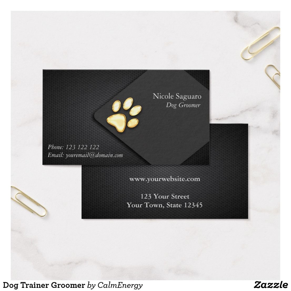 dog trainer business cards 1