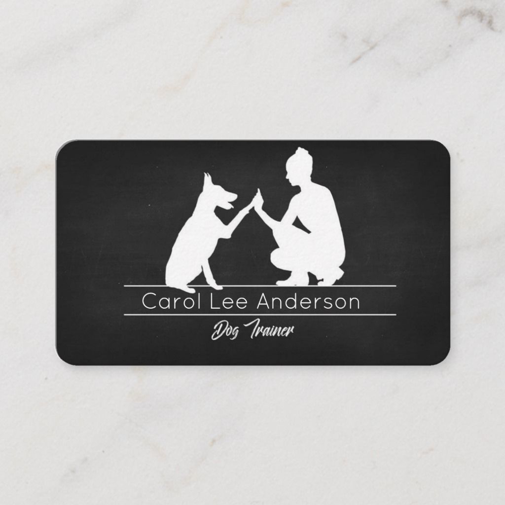 dog trainer business cards 2