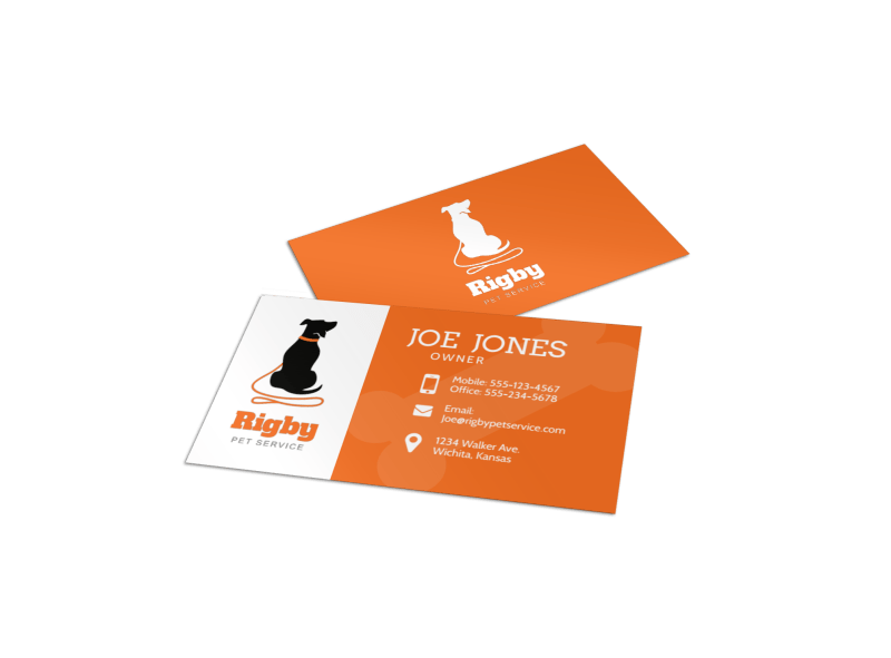 dog walking business cards ideas 2