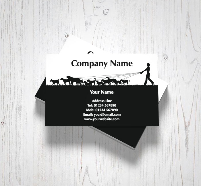 dog walking business cards ideas 3