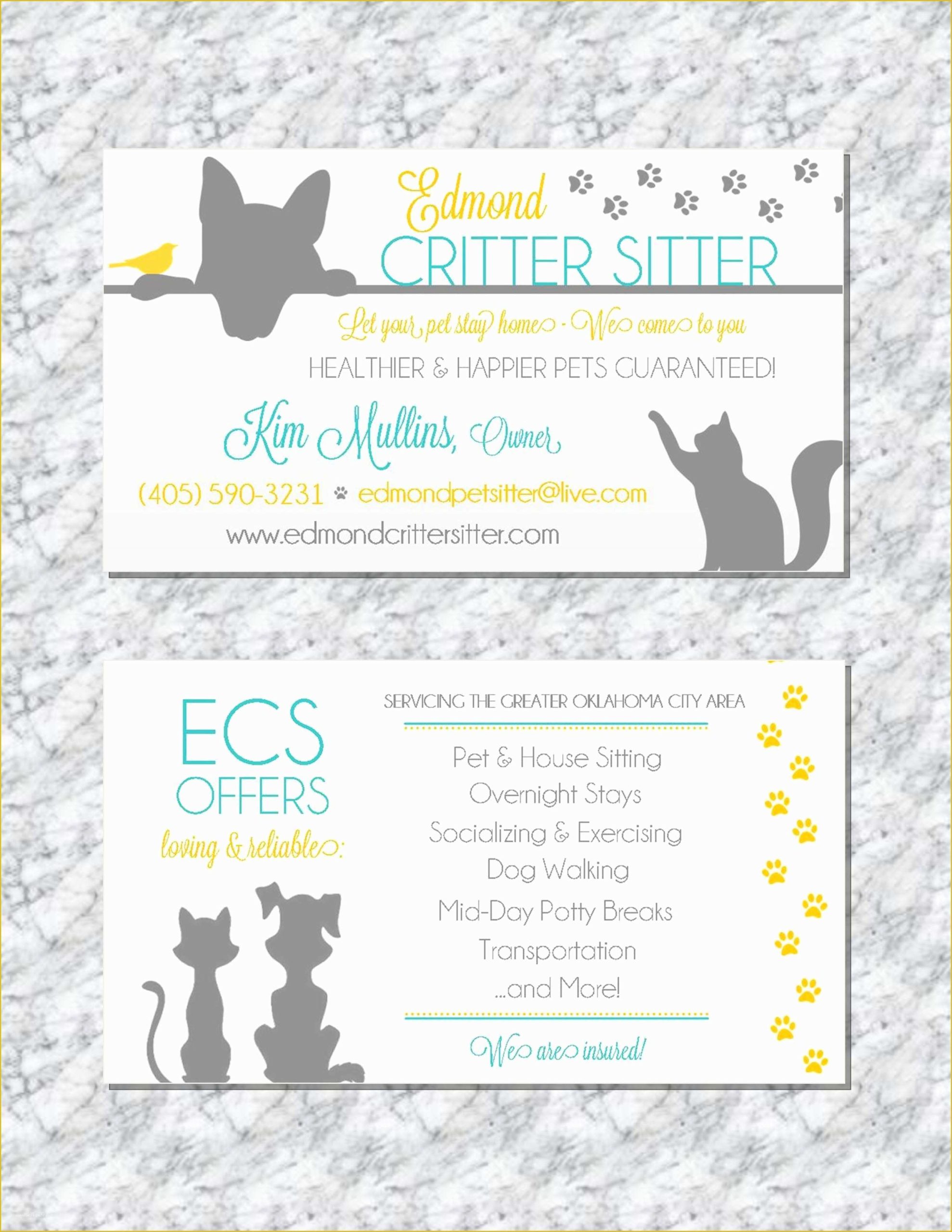 dog walking business cards ideas 7