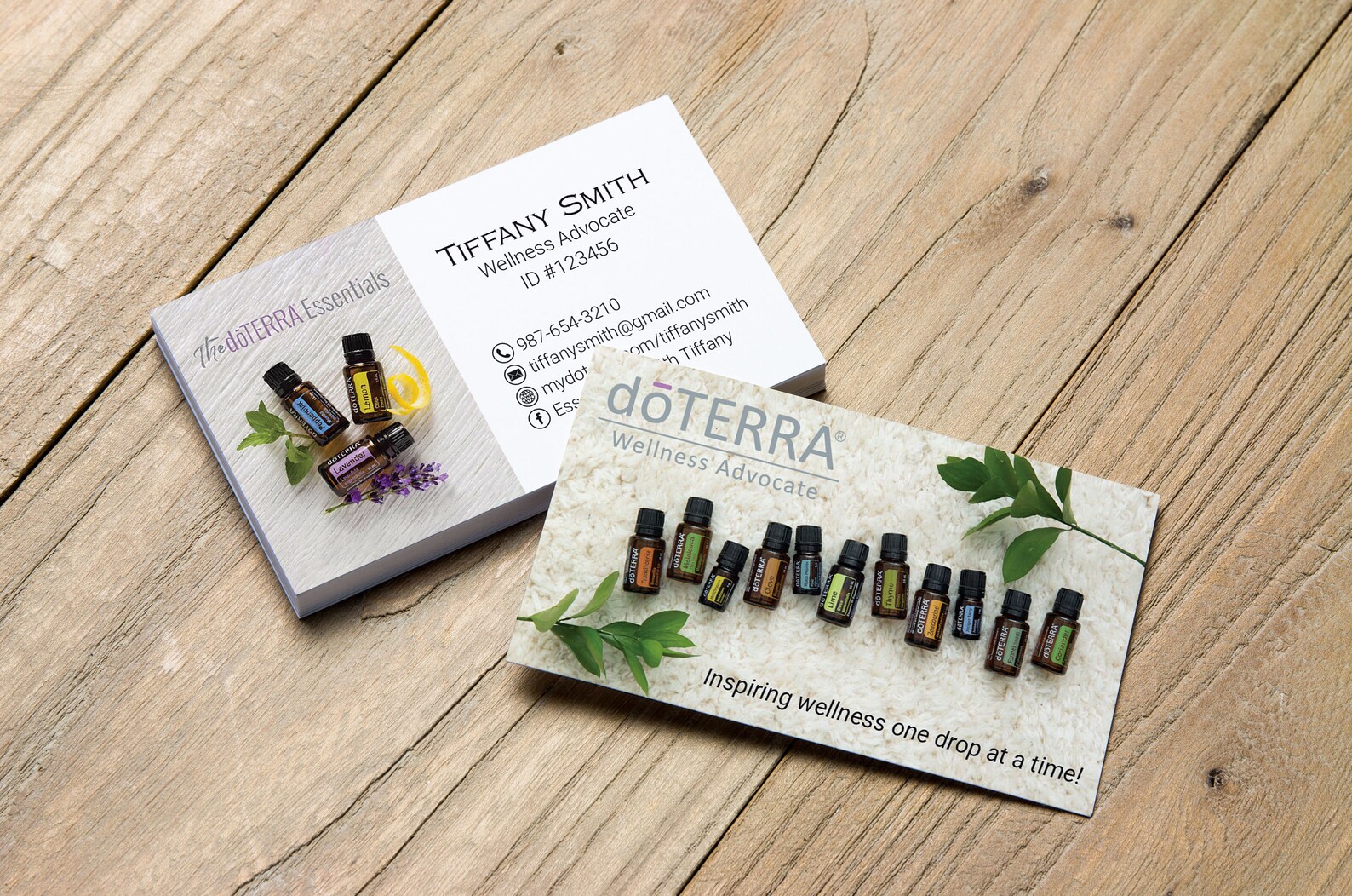 doterra business cards template 2