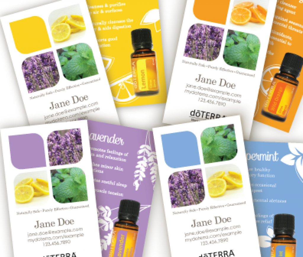 doterra business cards vistaprint 1