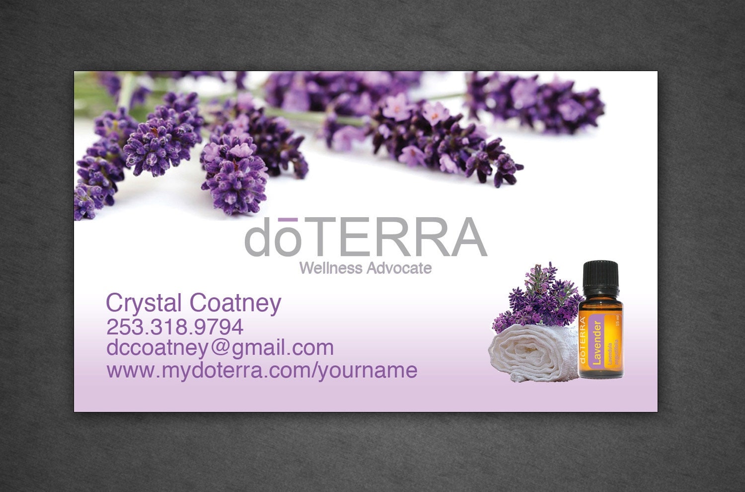 doterra business cards vistaprint 2