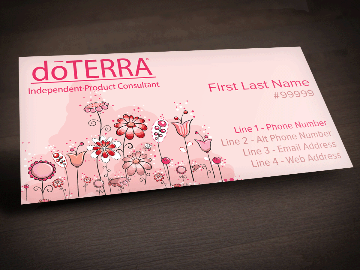 doterra essential oil business cards 4