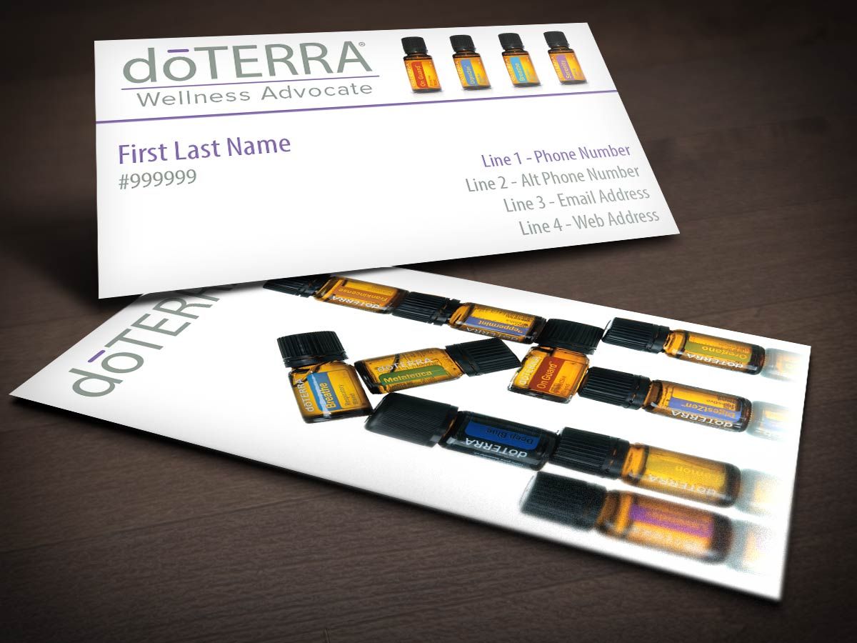 doterra essential oils business cards 1