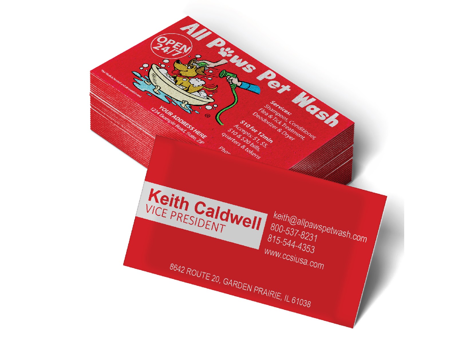 double sided business cards 2 4