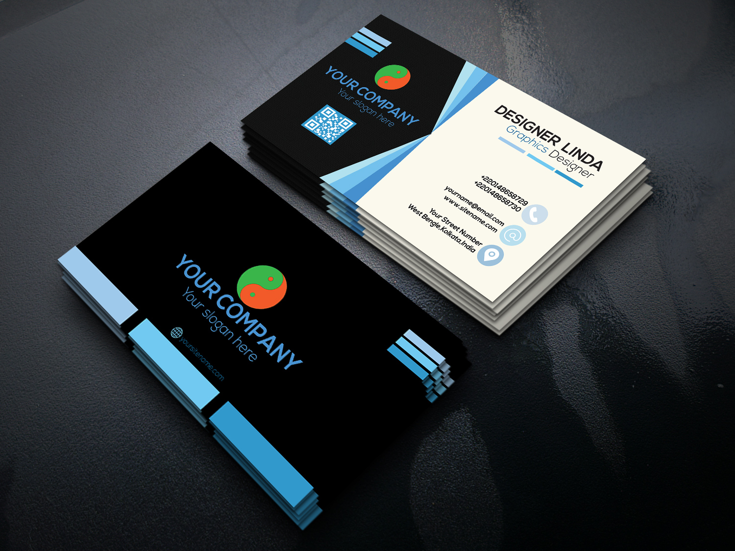 double sided business cards 2 5