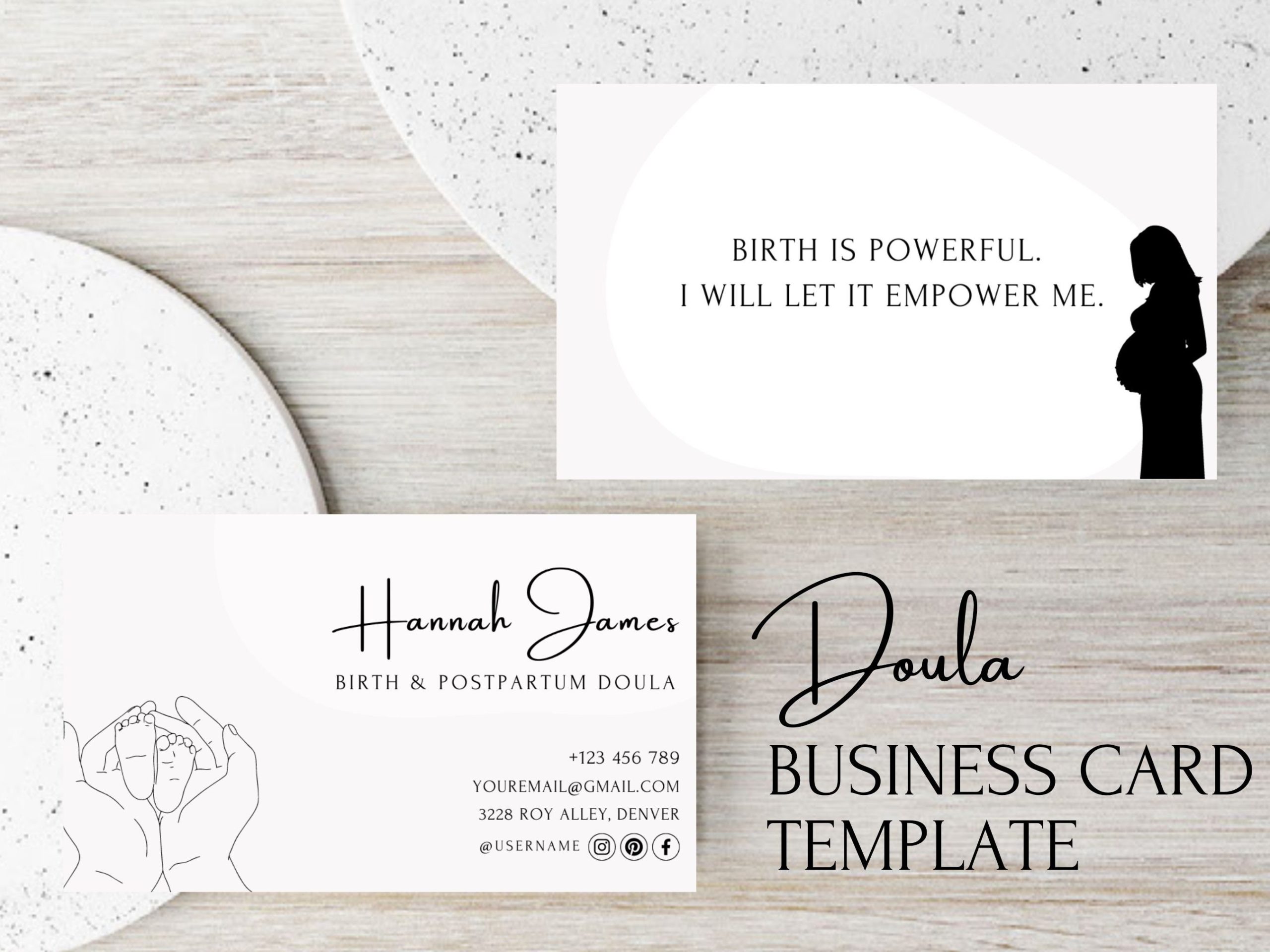 doula business cards 1